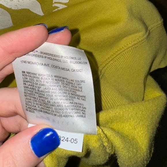 Billabong Boyfriends Back Sweatshirt Crewneck Sweatshirt Women’s Size Medium - Picture 5 of 5